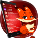 Red Love Color for SMS Plus APK