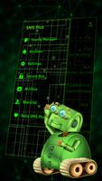Theme Green Glow Terbaik untuk SMS Plus screenshot 1