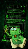 Theme Green Glow Terbaik untuk SMS Plus screenshot 2