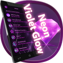 Neon Violet Glow para SMS Plus APK