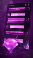 Neon Violet Glow for SMS Plus screenshot 2