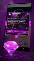 3 Schermata Neon Violet Glow per SMS Plus