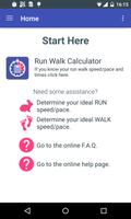 Run Walk Calculator Affiche