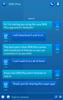 SMS Plusのカラーブルーテーマ スクリーンショット 1