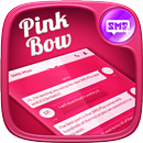 SMS Plus Pink Bow Cute Girly Love Theme APK