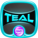 SMS Plus Cool Teal Blue Theme APK