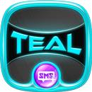 SMS Plus Cool Teal Blue Tema APK