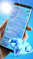 Blue Diamonds Theme SMS Plus Affiche