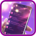 Glow Pink Light Theme SMS Plus