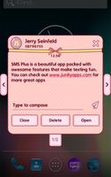 甘いピンクのテーマSMS Plus スクリーンショット 3