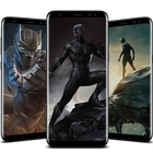 Superheroes Black Panther Wallpaper 4K biểu tượng