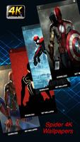 Spider Wallpaper 4K Superhero poster