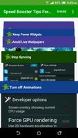 Speed Booster Tips For Android capture d'écran 2