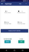 Phone App Usage. Data Counter syot layar 1