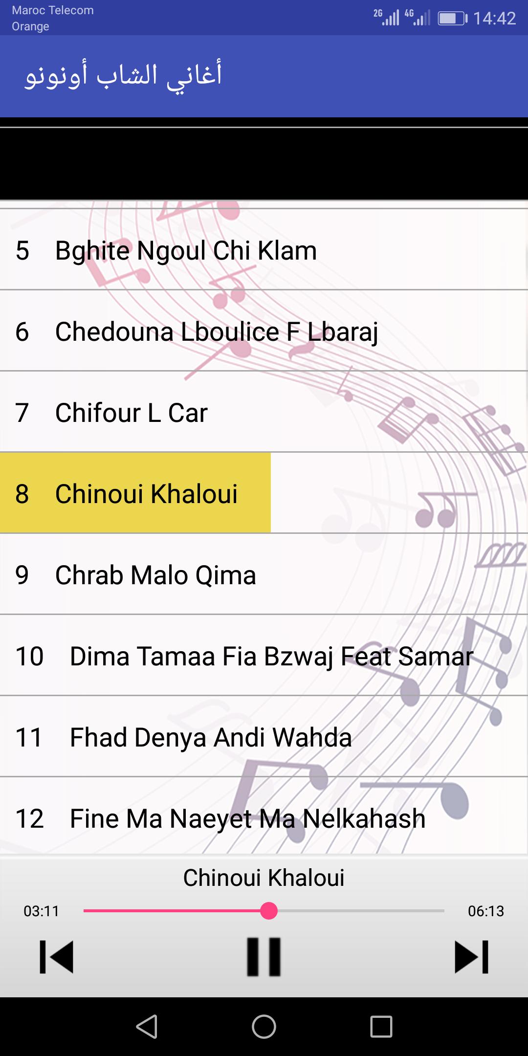 أغاني الشاب أنونو - Cheb Ounounou APK pour Android Télécharger