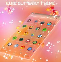 Cute Butterfly Theme 포스터