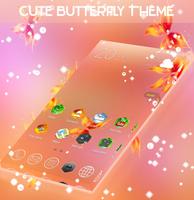 Cute Butterfly Theme Ekran Görüntüsü 3