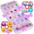 APK Pastel Purple Flowers Launcher