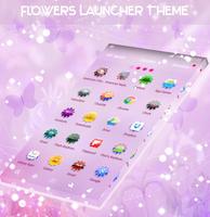 Poster Pastel Purple Flowers Launcher