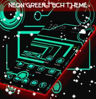 Neon Green Tech Theme capture d'écran 3