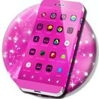 Pink Neon Launcher Theme أيقونة