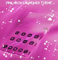 Pink Neon Launcher Theme تصوير الشاشة 1