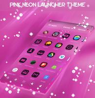 Pink Neon Launcher Theme تصوير الشاشة 3