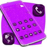 Purple Diamonds Launcher Theme icon
