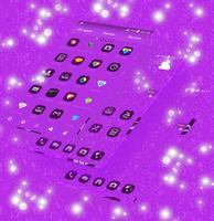 Purple Diamonds Launcher Theme poster