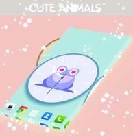 Cute Animals Clock Ekran Görüntüsü 2