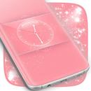 Relógio cor-de-rosa bonito APK