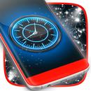 Blaue Neonuhr APK