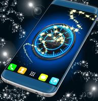 Blue Neon Clock اسکرین شاٹ 3