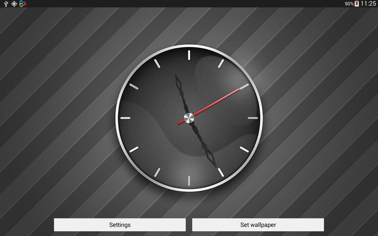 Android 用の 灰色の影の時計の壁紙 Apk をダウンロード