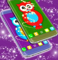 Owl Clock Live Wallpaper imagem de tela 1