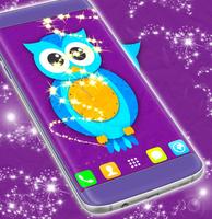 Owl Clock Live Wallpaper imagem de tela 2