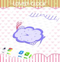 برنامه‌نما Lovely Clock Live Wallpaper عکس از صفحه