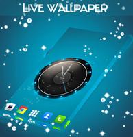 برنامه‌نما Live Wallpaper Clock for HTC عکس از صفحه