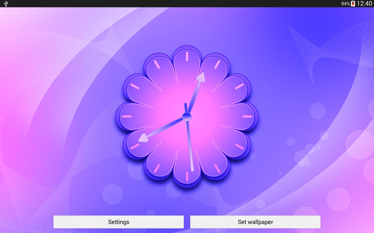 Wallpaper Jam Bunga Hidup APK Download Gratis Personalisasi APL