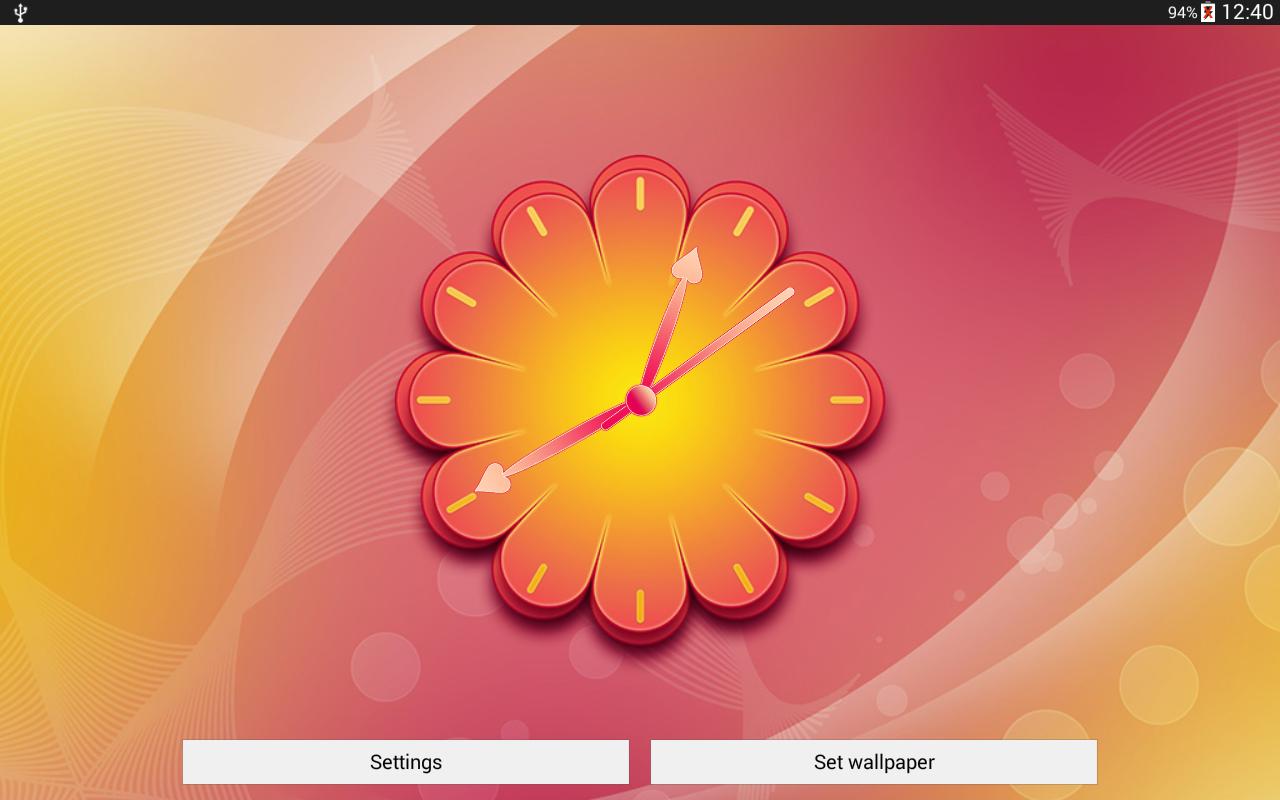 Wallpaper Jam Bunga Hidup APK Download Gratis Personalisasi APL