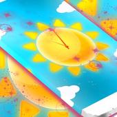Sunny Weather Clock LWP icône