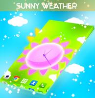 Sunny Weather Clock LWP screenshot 3