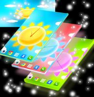 Sunny Weather Clock LWP-poster