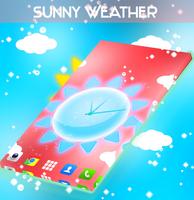 Sunny Weather Clock LWP screenshot 2