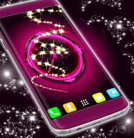 Pink Glow Clock Cartaz