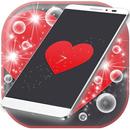 Relógio Coração Vermelho APK