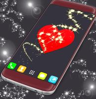 Red Heart Clock poster