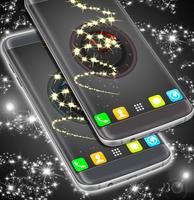Stylish Clock Live Wallpaper imagem de tela 1