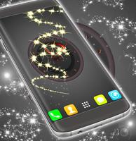 Stylish Clock Live Wallpaper imagem de tela 2