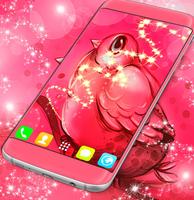 Cute Pink Bird Wallpaper screenshot 3